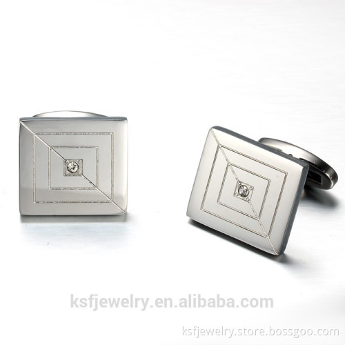 Stainless Steel Men's Cufflink Blanks